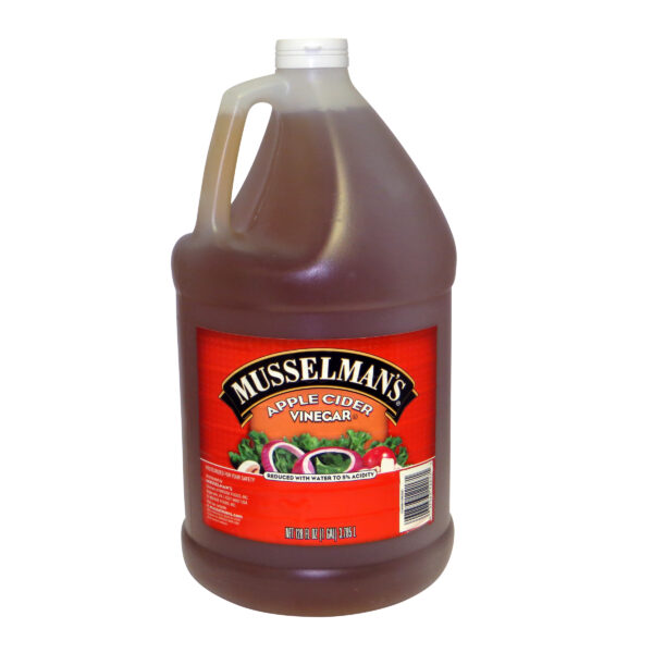 MUSSELMAN’S APPLE CIDER VINEGAR – 4/128 Oz Plastic Bottle