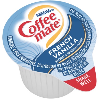 NESTLE Coffee mate French Vanilla Flavor Creamer Singles 0.375 fl oz, Box of 180