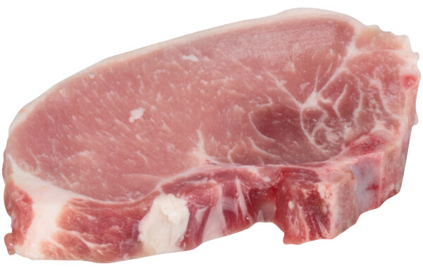 Chop Shop Bone In Pork Chop, Gold Medal, ET12, 6 oz, 10 lb, Frozen